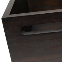 Elegant Designs Homewood Farmhouse Rustic Wood Decorative Mail Holder, Bills and Letter Storage, Sorter with Wrapped Roped Bottom, Cutout Handles, and "Mail" Script in White