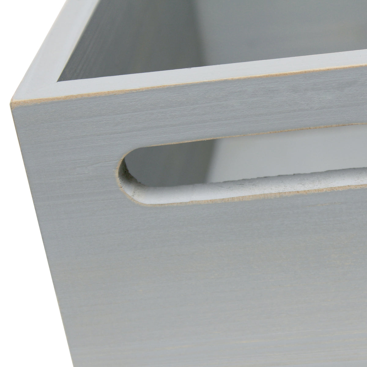 Elegant Designs Homewood Farmhouse Rustic Wood Decorative Mail Holder, Bills and Letter Storage, Sorter with Wrapped Roped Bottom, Cutout Handles, and "Mail" Script in White