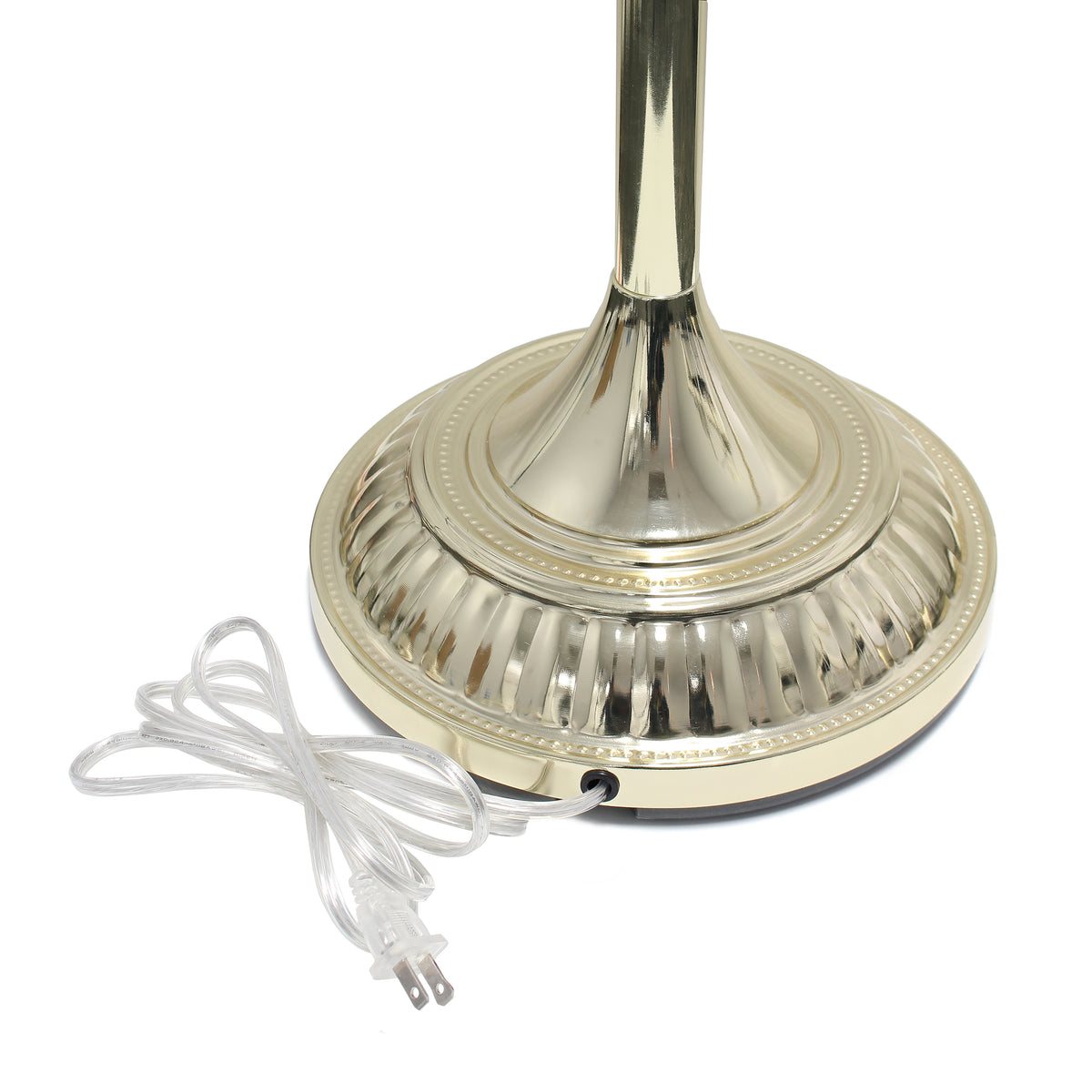 Elegant Designs 1 Light Torchiere Floor Lamp with Marbleized White Glass Shade