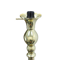 Elegant Designs 1 Light Torchiere Floor Lamp with Marbleized White Glass Shade