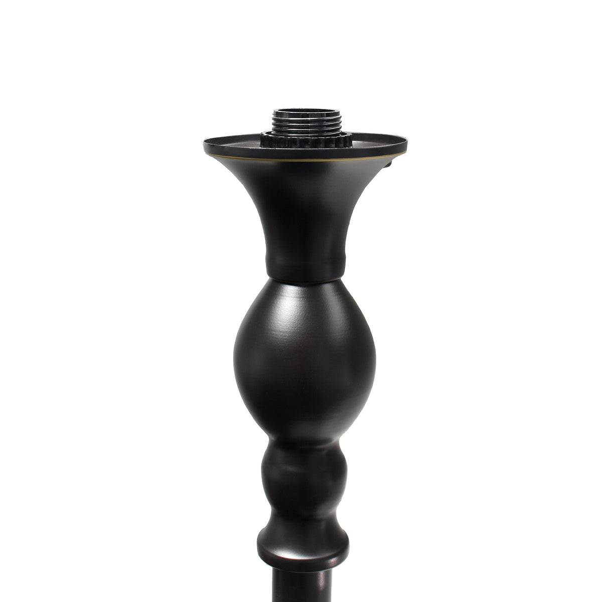 Elegant Designs 1 Light Torchiere Floor Lamp with Marbleized White Glass Shade