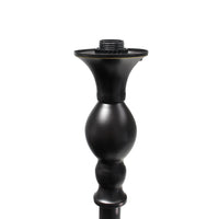 Elegant Designs 1 Light Torchiere Floor Lamp with Marbleized White Glass Shade