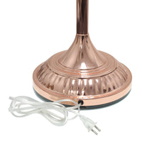 Elegant Designs 1 Light Torchiere Floor Lamp with Marbleized White Glass Shade