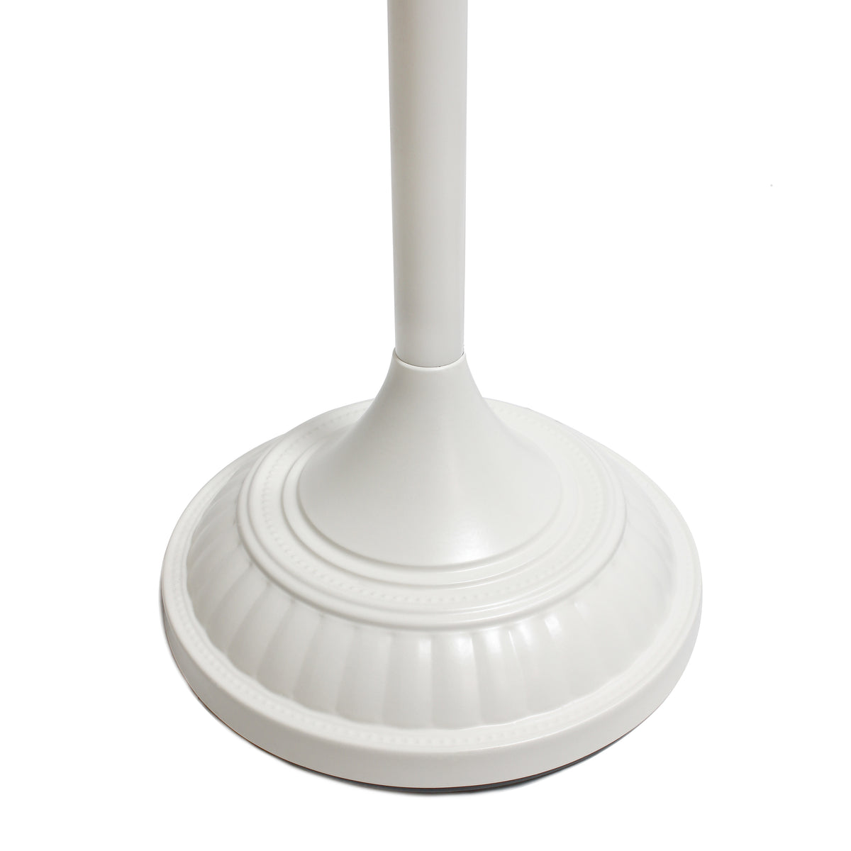 Elegant Designs 1 Light Torchiere Floor Lamp with Marbleized White Glass Shade
