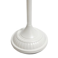 Elegant Designs 1 Light Torchiere Floor Lamp with Marbleized White Glass Shade