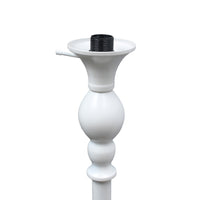 Elegant Designs 1 Light Torchiere Floor Lamp with Marbleized White Glass Shade